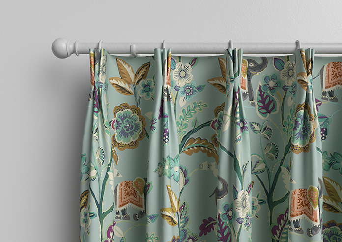 Gujarat, Vintage Blue - Made to Measure Curtain - Image 12